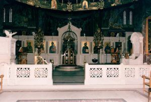 Μαρμαρόγλυπτο θωράκιo, Άγιος Θεράποντας Θεσσαλονίκης