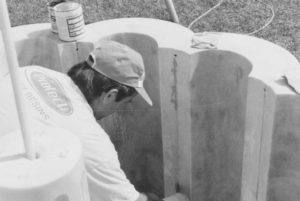 Τοποθέτηση μαρμάρινου σιντριβανιού στην Κρυοπηγή Χαλκιδικής. Σχέδιο αντίγραφο από το Τοπ Καπί Κωσταντινούπολης