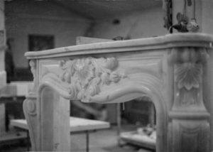 Χειροποίητο μαρμάρινο σκαλιστό τζάκι